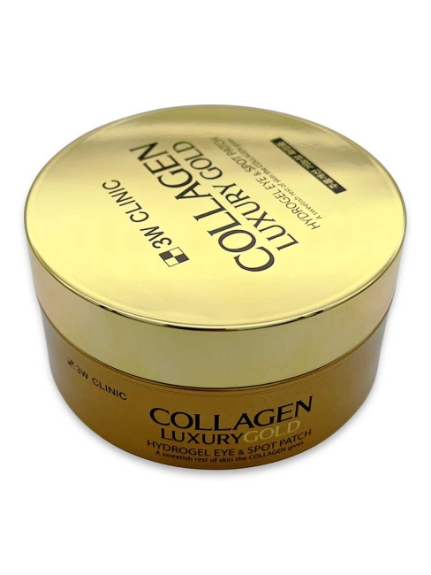 3W Clinic Гидрогелевые патчи с коллагеном и коллоидным золотом Collagen & Luxury Gold Hydrogel Eye & Spot Patch, 60 шт 3W Clinic Гидрогелевые патчи с коллагеном и коллоидным золотом Collagen & Luxury Gold Hydrogel Eye & Spot Patch, 60 шт