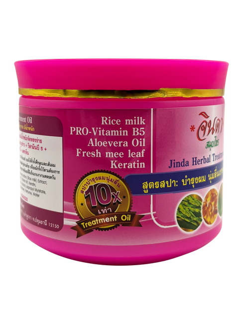 Jinda Лечебная маска для тонких волос с Кератином и Рисовым молочком Herbal Treatment Oil, 400 мл