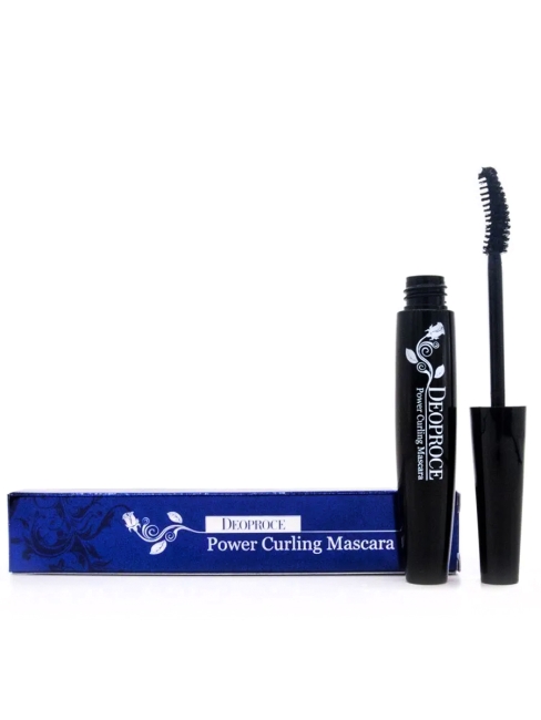 Deoproce Чёрная подкручивающая тушь для ресниц с изогнутой щёточкой Power Curling Mascara, 10 мл Deoproce Чёрная подкручивающая тушь для ресниц с изогнутой щёточкой Power Curling Mascara, 10 мл