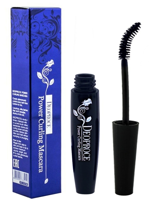 Deoproce Чёрная подкручивающая тушь для ресниц с изогнутой щёточкой Power Curling Mascara, 10 мл Deoproce Чёрная подкручивающая тушь для ресниц с изогнутой щёточкой Power Curling Mascara, 10 мл