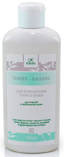 Kleona Тоник с экстрактом родиолы розовой и фруктовыми кислотами для жирной и проблемной кожи, 150 мл Kleona Тоник с экстрактом родиолы розовой и фруктовыми кислотами для жирной и проблемной кожи, 150 мл