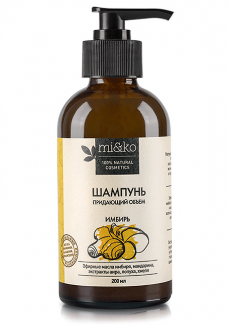 MiKo Шампунь Имбирь, придающий объем, 200 мл MiKo Шампунь Имбирь, придающий объем, 200 мл