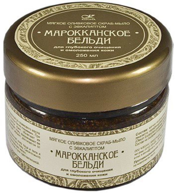 Kleona Мыло-скраб "Марокканское бельди" с эвкалиптом, 250 мл Kleona Мыло-скраб "Марокканское бельди" с эвкалиптом, 250 мл