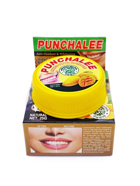 Punchalee Зубная паста растительная с экстрактом Манго Mango Herbal Toothpaste, 25 г Punchalee Зубная паста растительная с экстрактом Манго Mango Herbal Toothpaste, 25 г