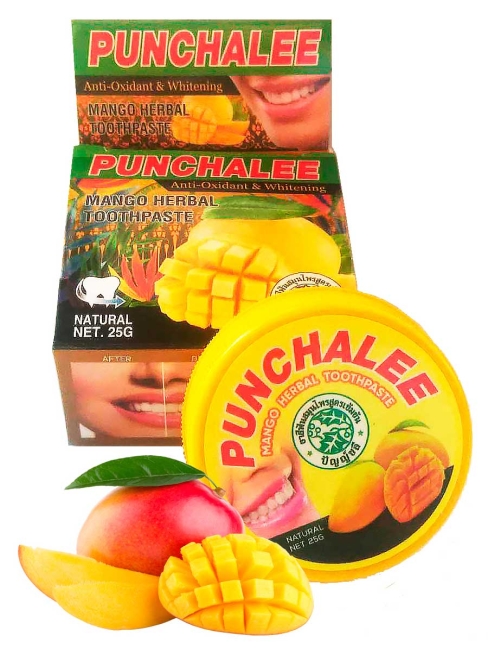 Punchalee Зубная паста растительная с экстрактом Манго Mango Herbal Toothpaste, 25 г Punchalee Зубная паста растительная с экстрактом Манго Mango Herbal Toothpaste, 25 г