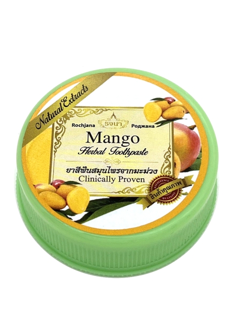 Rochjana Зубная паста отбеливающая растительная с экстрактом манго Mango Herbal Toothpaste, 30 г