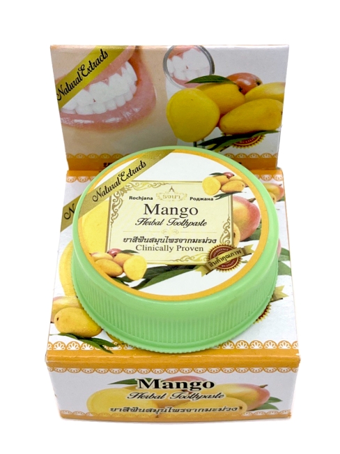 Rochjana Зубная паста отбеливающая растительная с экстрактом манго Mango Herbal Toothpaste, 30 г
