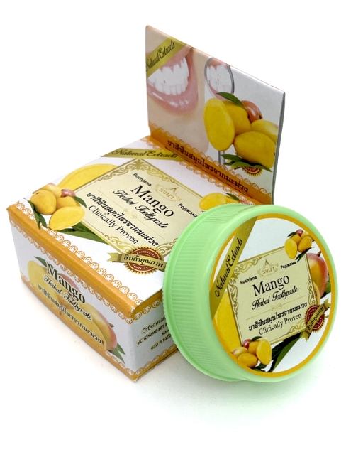 Rochjana Зубная паста отбеливающая растительная с экстрактом манго Mango Herbal Toothpaste, 30 г