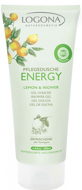 Logona Energy Гель для душа с лимоном и имбирем, 200 мл