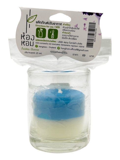 Hong Hom Ароматическая свеча из натурального воска голубой цветок Blue Blossom Aroma Candle, 15 мл Hong Hom Ароматическая свеча из натурального воска голубой цветок Blue Blossom Aroma Candle, 15 мл