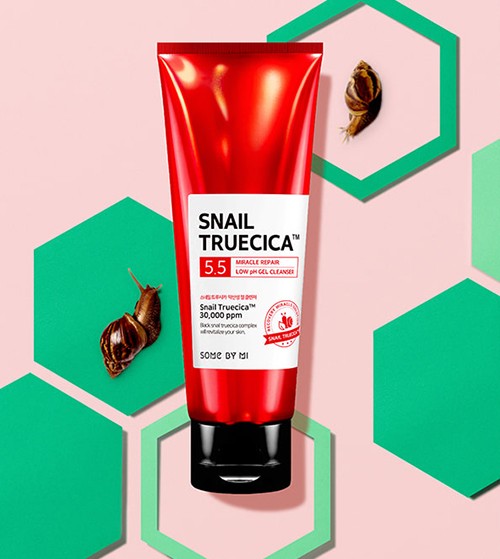 Some By Mi Гель для умывания с муцином улитки Snail Truecica Miracle Repair Low ph Gel Cleanser, 100 мл Some By Mi Гель для умывания с муцином улитки Snail Truecica Miracle Repair Low ph Gel Cleanser, 100 мл
