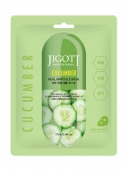 Jigott Ампульная тканевая маска с экстрактом зеленого чая Green Tea real Ampoule Mask, 27 мл