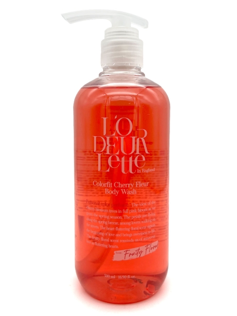 L'odeurlette Парфюмированный гель для душа с ароматом цветка вишни In England Colorfit Body Wash Cherry Fleur, 500 мл L'odeurlette Парфюмированный гель для душа с ароматом цветка вишни In England Colorfit Body Wash Cherry Fleur, 500 мл