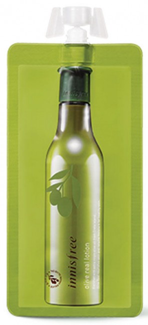 Innisfree Olive Real Lotion Увлажняющий лосьон c органическим оливковым маслом, 10 мл