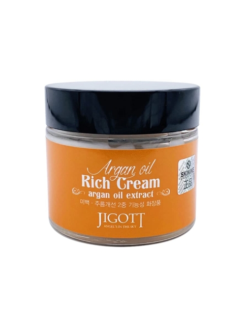 Jigott Крем для лица питательный с аргановым маслом Argan Oil Reach Cream, 70 мл Jigott Крем для лица питательный с аргановым маслом Argan Oil Reach Cream, 70 мл