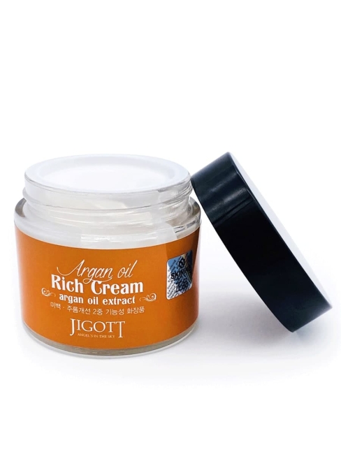 Jigott Крем для лица питательный с аргановым маслом Argan Oil Reach Cream, 70 мл Jigott Крем для лица питательный с аргановым маслом Argan Oil Reach Cream, 70 мл