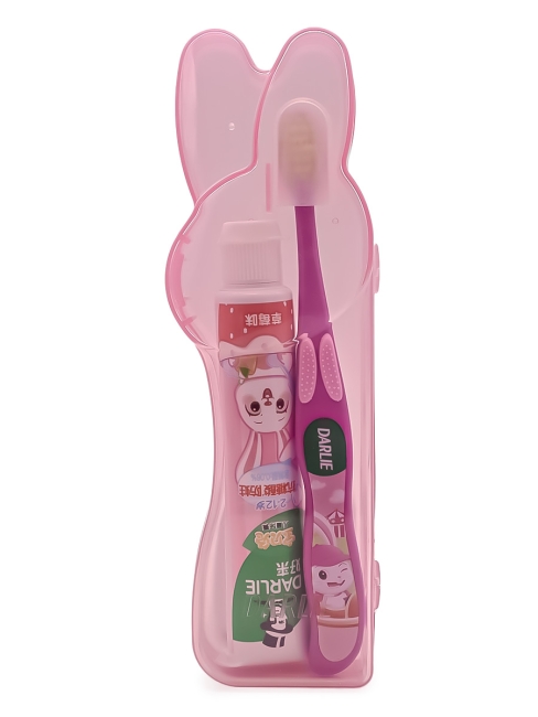 Darlie Набор детская зубная паста Клубника и зубная щетка Baby Rabbit Children's Set, 40 г Darlie Набор детская зубная паста Клубника и зубная щетка Baby Rabbit Children's Set, 40 г