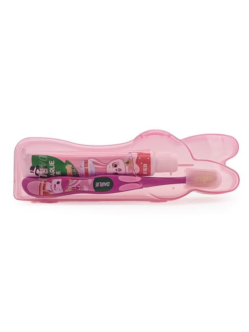 Darlie Набор детская зубная паста Клубника и зубная щетка Baby Rabbit Children's Set, 40 г Darlie Набор детская зубная паста Клубника и зубная щетка Baby Rabbit Children's Set, 40 г