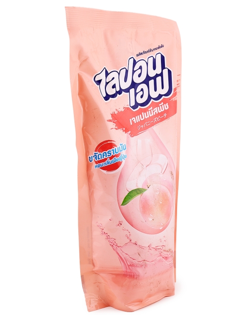 LION Средство для мытья посуды Персик Lipon F Japanese Peach Dishwashing Liquid Refill, 450 мл LION Средство для мытья посуды Персик Lipon F Japanese Peach Dishwashing Liquid Refill, 450 мл