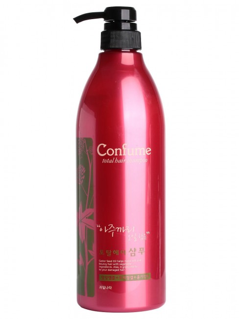 Welcos Шампунь для волос c Касторовым маслом Confume Total Hair Shampoo, 950 мл