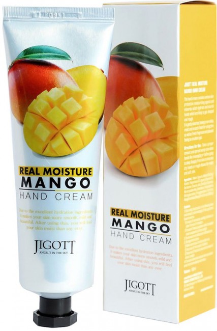 Jigott Комплект увлажняющих кремов для рук с экстрактом манго Real Moisture Mango Hand Cream, 2*100 мл