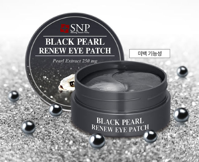 SNP Black Pearl Renew Eye Patch Гидрогелевые патчи для области вокруг глаз с экстрактом черного жемчуга, 60 шт