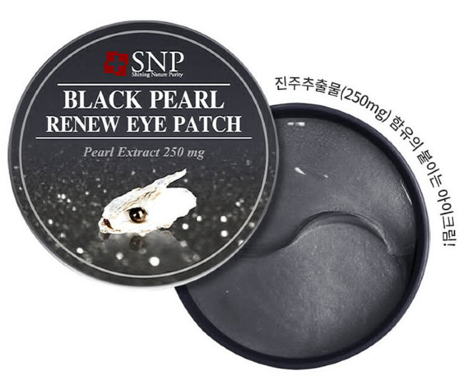 SNP Black Pearl Renew Eye Patch Гидрогелевые патчи для области вокруг глаз с экстрактом черного жемчуга, 60 шт