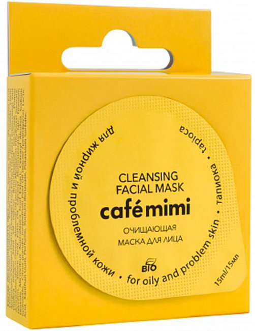 Кафе Красоты le Cafe Mimi Гель-маска для лица Тапиока очищающая для жирной и проблемной кожи, 15 мл Кафе Красоты le Cafe Mimi Гель-маска для лица Тапиока очищающая для жирной и проблемной кожи, 15 мл