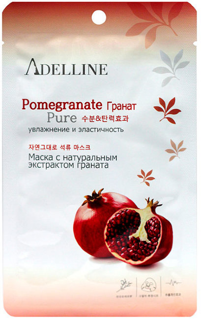 Adelline Facial Mask Pomegranate Маска с натуральным экстрактом граната, 23 мл