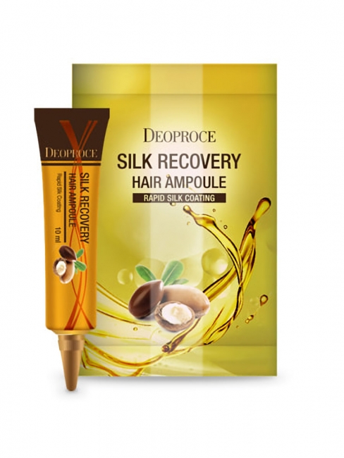 Deoproce Набор сывороток с аргановым маслом для восстановления волос Silk Recovery Hair Ampoule Set, 10 шт