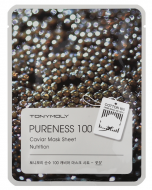 TONYMOLY Pureness 100 Caviar Mask Sheet Nutrition Подтягивающая тканевая маска с экстрактом черной икры, 21 мл