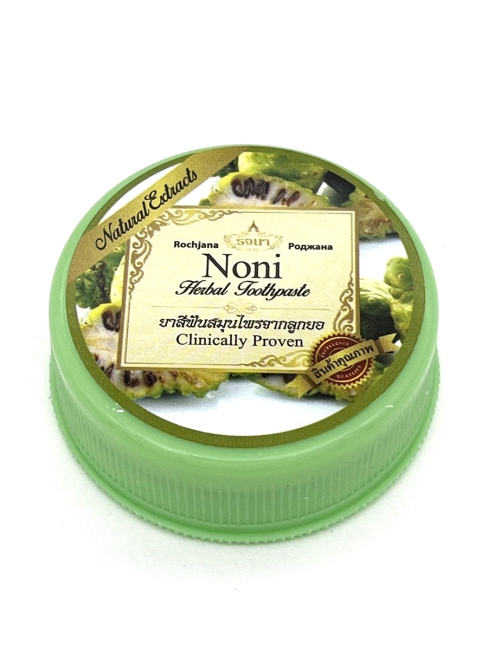 Rochjana Зубная паста отбеливающая растительная с экстрактом Нони Noni Herbal Toothpaste, 30 г Rochjana Зубная паста отбеливающая растительная с экстрактом Нони Noni Herbal Toothpaste, 30 г