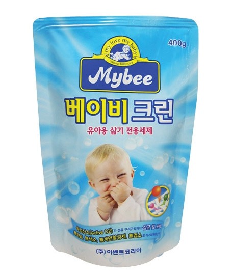 Mybee Baby Clean стиральный порошок для одежды и белья новорожденных Майби, 400 г