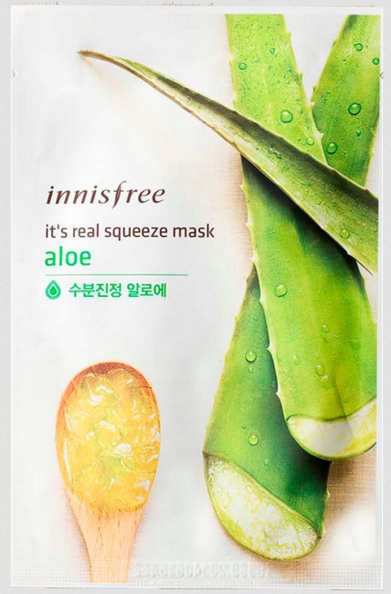 Innisfree It's Real Squeeze Mask Aloe Маска для лица с экстрактом Алоэ, 20 мл Innisfree It's Real Squeeze Mask Aloe Маска для лица с экстрактом Алоэ, 20 мл