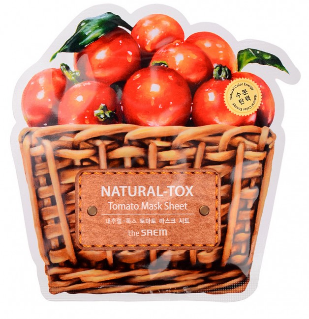 The Saem Natural-Tox Tomato Mask Sheet Тканевая маска с экстрактом томата, 21 г The Saem Natural-Tox Tomato Mask Sheet Тканевая маска с экстрактом томата, 21 г