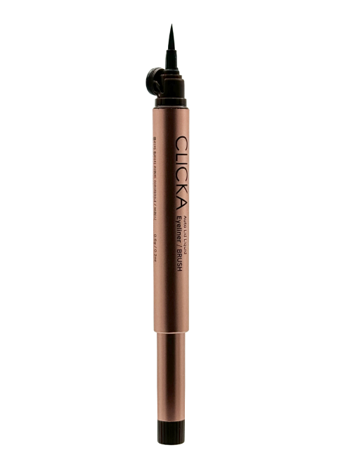 CLICKA Жидкая подводка для глаз автоматическая темно-коричневая Automatic Lid Liquid Brush Eyeliner Dark Brown, 0,6 г CLICKA Жидкая подводка для глаз автоматическая темно-коричневая Automatic Lid Liquid Brush Eyeliner Dark Brown, 0,6 г