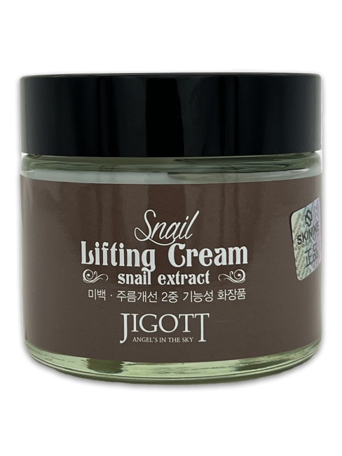 Jigott Подтягивающий крем для лица с экстрактом слизи улитки Snail Lifting Cream, 70 мл Jigott Подтягивающий крем для лица с экстрактом слизи улитки Snail Lifting Cream, 70 мл