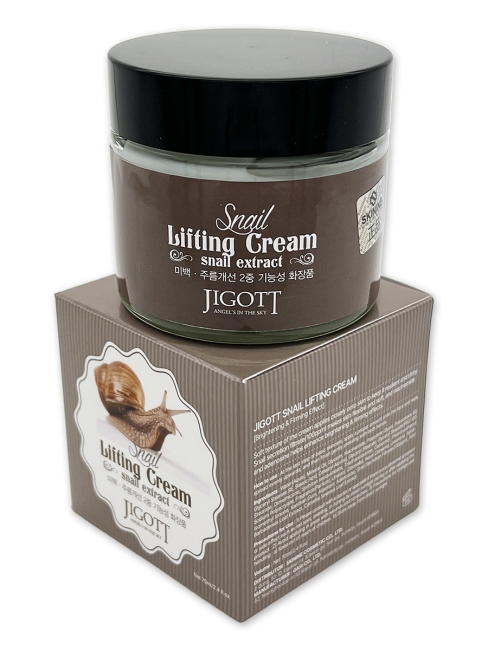 Jigott Подтягивающий крем для лица с экстрактом слизи улитки Snail Lifting Cream, 70 мл Jigott Подтягивающий крем для лица с экстрактом слизи улитки Snail Lifting Cream, 70 мл