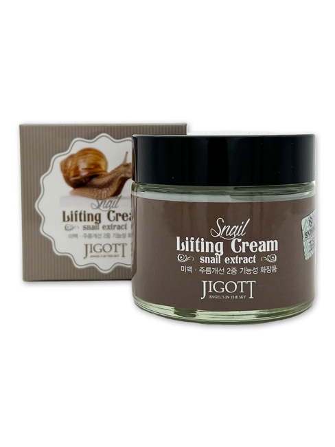 Jigott Подтягивающий крем для лица с экстрактом слизи улитки Snail Lifting Cream, 70 мл Jigott Подтягивающий крем для лица с экстрактом слизи улитки Snail Lifting Cream, 70 мл