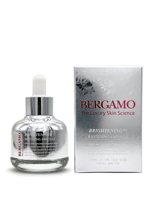 Bergamo Сыворотка для лица для выравнивания тона Brightening Whitening Ampoule, 30 мл Bergamo Сыворотка для лица для выравнивания тона Brightening Whitening Ampoule, 30 мл