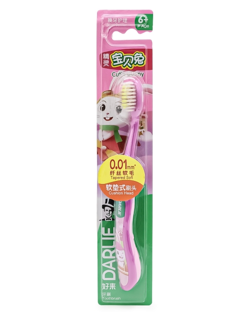 Darlie Зубная щетка детская от 6+ лет Children's Toothbrush Baby Rabbit, 1 шт