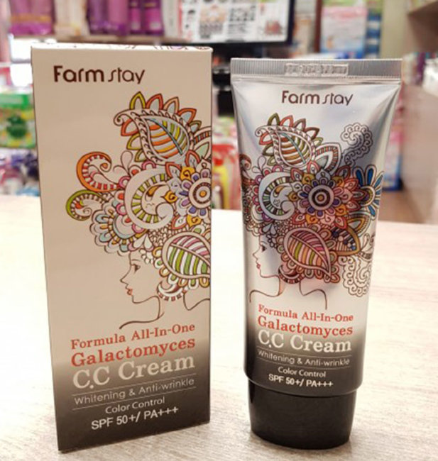 FarmStay Formula All-in-One Galactomyces CC Cream SPF50+/PA+++ Многофункциональный СС крем с ферментом галактомисис SPF50+/PA+++, 50 г