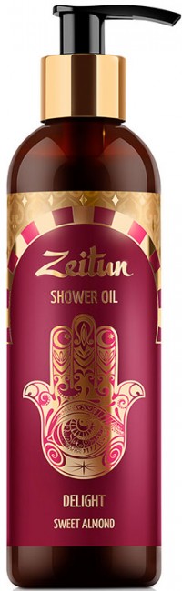 Zeitun Масло для душа "Наслаждение" с ароматом Сладкого Миндаля, 250 мл