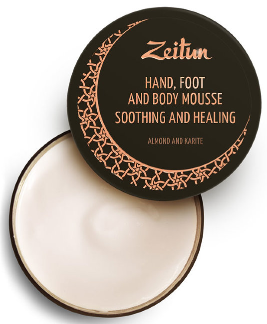 Zeitun Смягчающий восстанавливающий мусс для тела, рук и ног "Миндаль и карите", 200 мл Zeitun Смягчающий восстанавливающий мусс для тела, рук и ног "Миндаль и карите", 200 мл