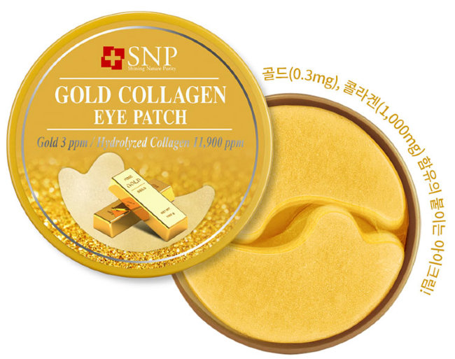 SNP Гидрогелевые патчи с Золотом и Коллагеном Gold Collagen Eye Patch, 60 шт