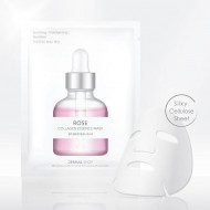 Dermal Shop Collagen Essence Mask Rose Инновационная коллагеновая маска для лица c комплексом аминокислот, витаминов, пептидов и экстрактом Розы, 25 г