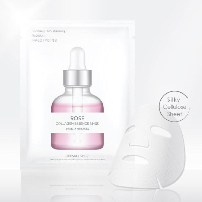 Dermal Shop Collagen Essence Mask Rose Инновационная коллагеновая маска для лица c комплексом аминокислот, витаминов, пептидов и экстрактом Розы, 25 г Dermal Shop Collagen Essence Mask Rose Инновационная коллагеновая маска для лица c комплексом аминокислот, витаминов, пептидов и экстрактом Розы, 25 г