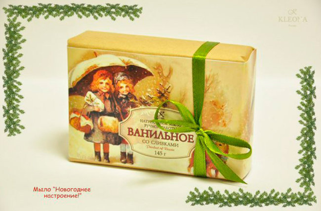 Kleona Подарочное мыло "Ванильное", 145 г Kleona Подарочное мыло "Ванильное", 145 г