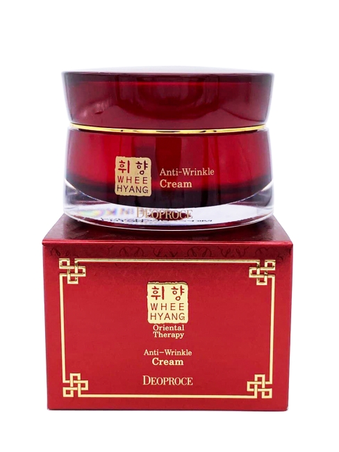 Deoproce Крем для лица антивозрастной с экстрактом женьшеня Whee Hyang Anti-Wrinkle Cream, 50 г Deoproce Крем для лица антивозрастной с экстрактом женьшеня Whee Hyang Anti-Wrinkle Cream, 50 г