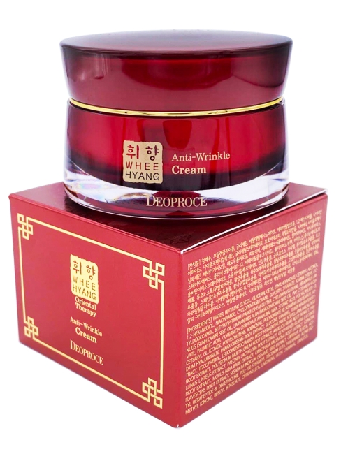 Deoproce Крем для лица антивозрастной с экстрактом женьшеня Whee Hyang Anti-Wrinkle Cream, 50 г Deoproce Крем для лица антивозрастной с экстрактом женьшеня Whee Hyang Anti-Wrinkle Cream, 50 г